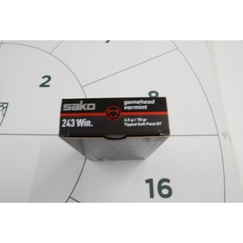 .243 Sako Gamehead Varmint 70gr - Box Of 20 .243 Sako Gamehead Varmint 70gr - Box Of 20